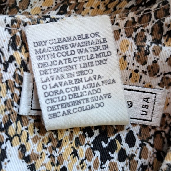 Dawn Joy Beige Snake Print Sleeveless Dress Size 7/8 - Picture 9 of 9